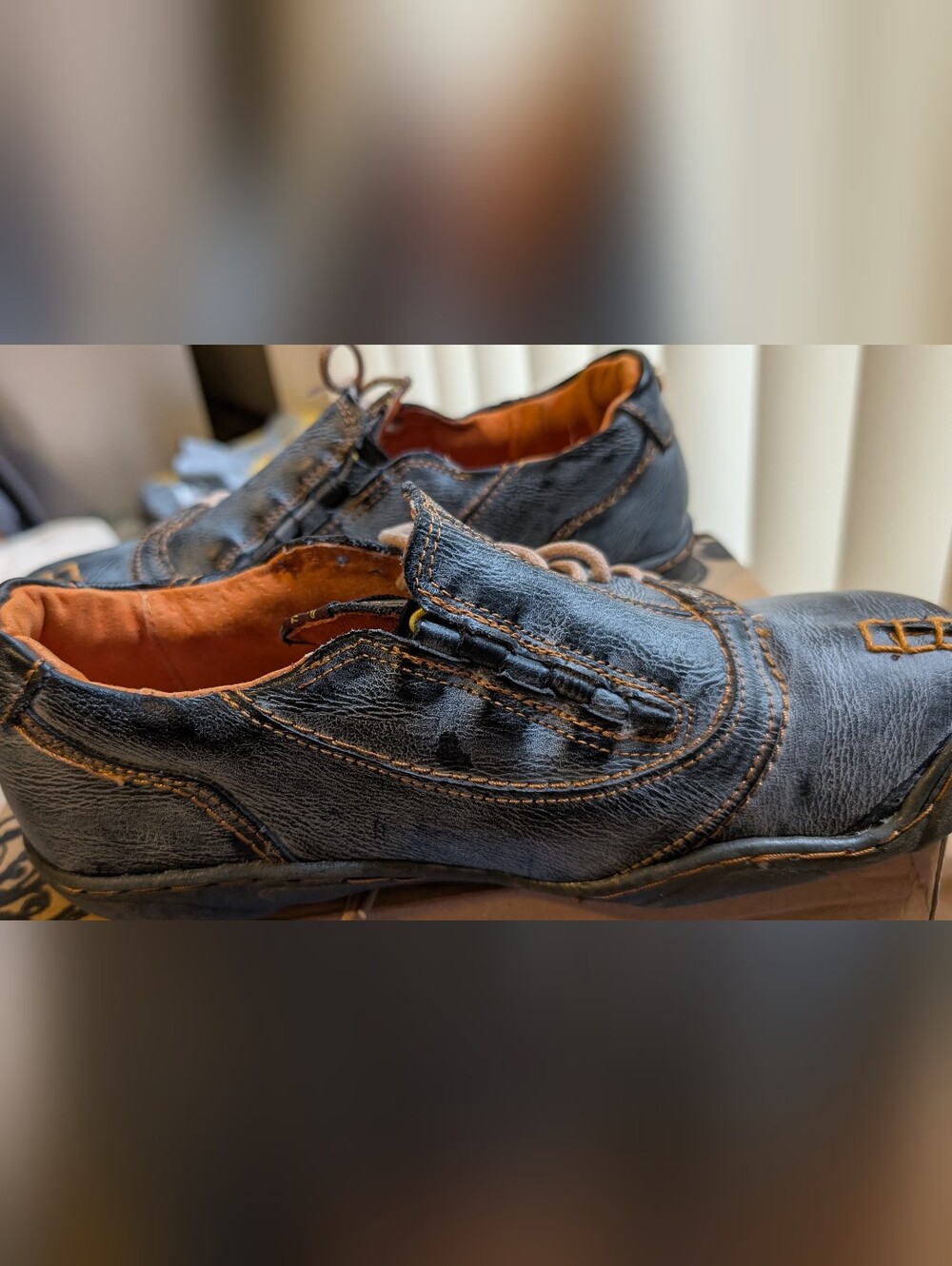 TMA Eyes Side Lace Leather Shoes - Picture 7 of 14